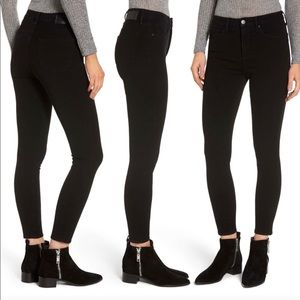 Leith high waisted skinny black jeans 25